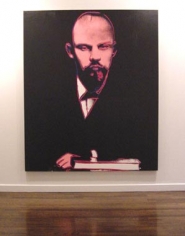 Lenin, 1986 Synthetic polymer paint &amp;amp; silkscreen ink on canvas